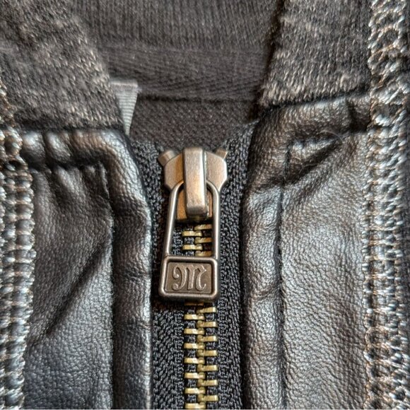 Miss Me Studded Jacket Womens Small Hoodie Faux Leather Statement - Picture 6 of 12